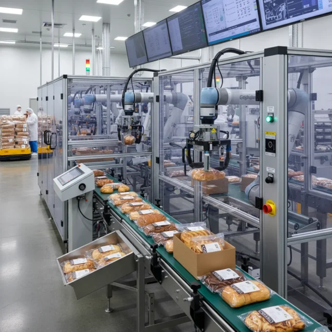 我們提供完整的烘焙自動化結合食品工業資訊系統解決方案，幫助烘焙製造商同時實現產出增長與營運彈性。透過Rockwell Automation的先進控制系統，包括配方管理、批次執行、烤爐溫度控制與包裝自動化，可有效降低生產成本、減少原材料浪費，並提升產品品質一致性。我們的整合式系統提供實時透明度、快速換線能力與資產性能監控，使烘焙企業能靈活應對消費者需求變化，同時確保食品安全合規。