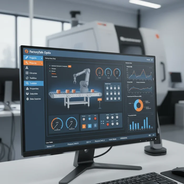 全新的 FactoryTalk Optix 平台可以提升人機介面(HMI)和資料視覺化體驗，還可增強您在工業物聯網 (IIoT)、邊緣運算和資料管理方面的能力。用現代化技術、創新設計和可擴充的部署選項，來加速實現價值。FactoryTalk Optix 是一款易於使用的工具，能協助您改善流程、效率和交付成果。充分利用更高級別的協作、擴充能力和互通性，來實現您的數位轉型願景。全新支援 SaaS 的工作流程將使您的團隊能夠隨時隨地進行協作，這要歸功於內建的變更追蹤和版本控制，可自動追蹤誰在何時做了什麼。