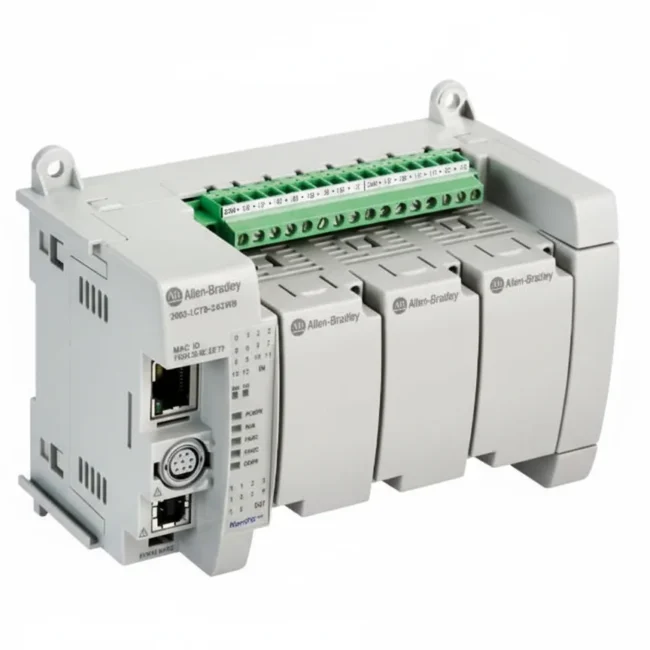 我們的型號 2080 Micro870 可程式邏輯控制器 (PLC) 專為需要彈性通訊和更強 I/O 功能的大型獨立機台控制應用而設計。這些控制器支援多達 304 個 I/O 點，具有高效能 I/O、中斷、脈衝串輸出 (PTO) 運動以及嵌入式乙太網連接埠和 Micro800™ 擴充 I/O 模組。